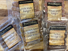 Brighten your Day, Sweet & Savory (Morning Sage, British Banger, Irish Banger, Chx apple Brat, Turkey Sausage)