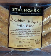 Rabbit Sausage with Wine (Fresh)