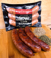 Smoked Greek Lamb Sausage (Fully Cooked)