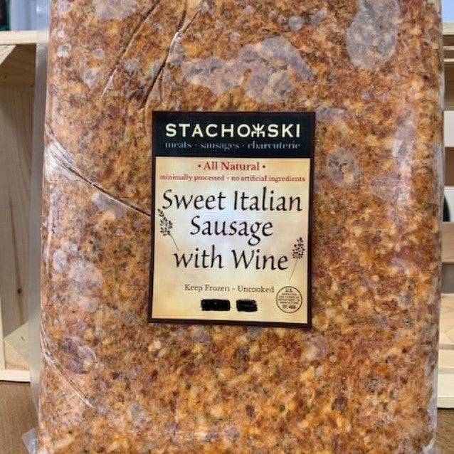 Sweet Italian Sausage w/Wine - Pork - Ground (5lb bag)