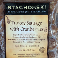 Turkey Sausage with Cranberries (Fresh)